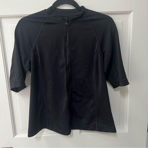 Lands End Black Swim Top - Medium Petite (10P-12P) - Preowned